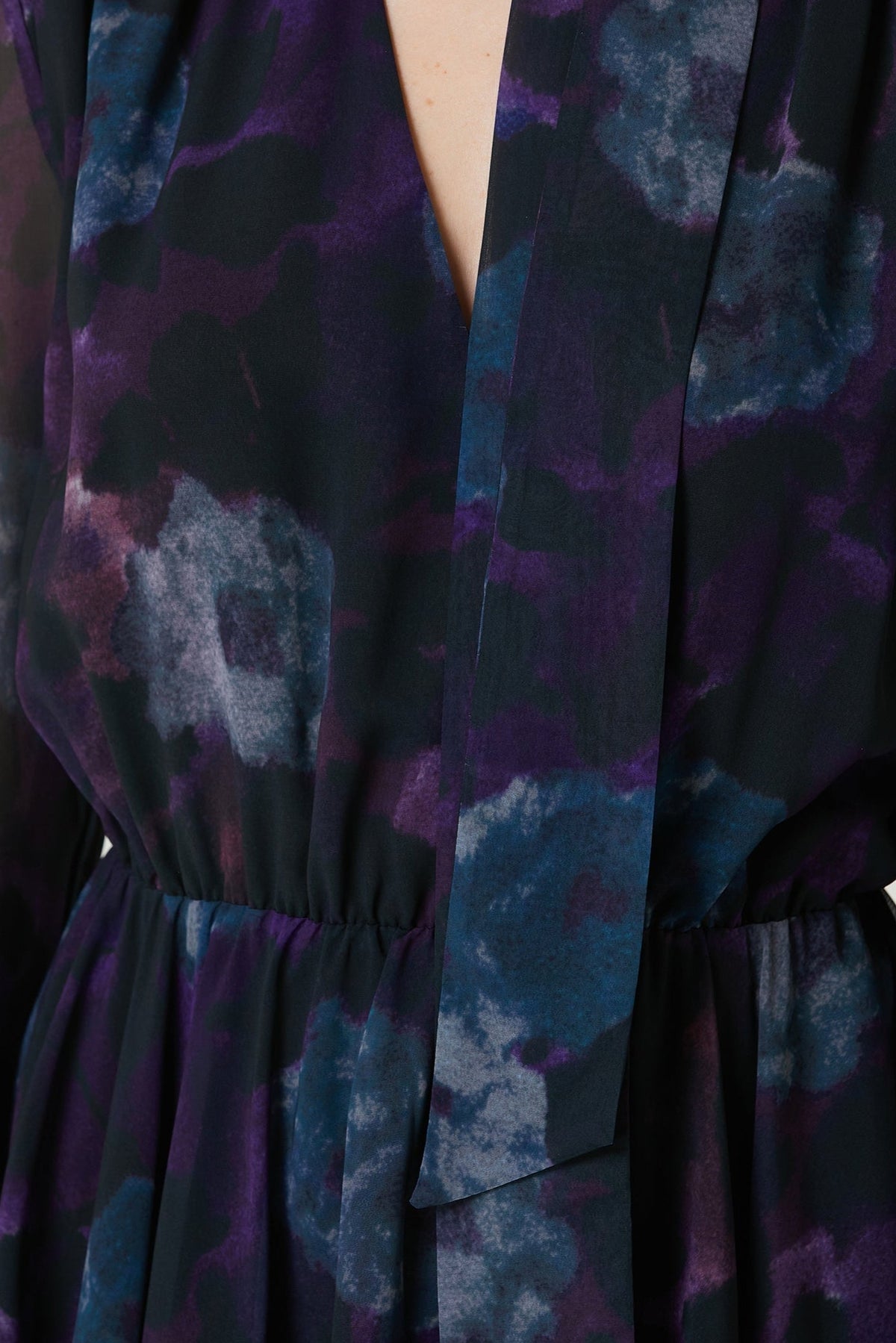 Purple Floral Cocktail mini Dress Flowering Girl