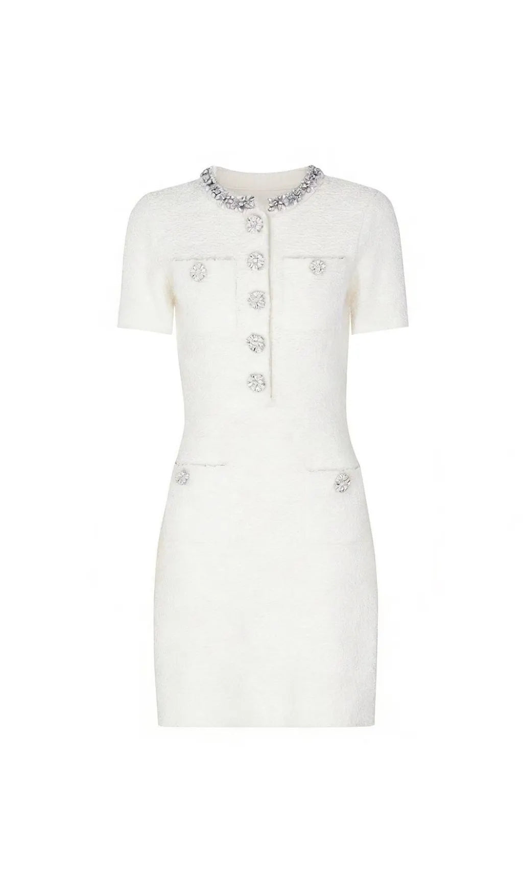 Karsyn Diamante Knit Mini Dress Flowering Girl
