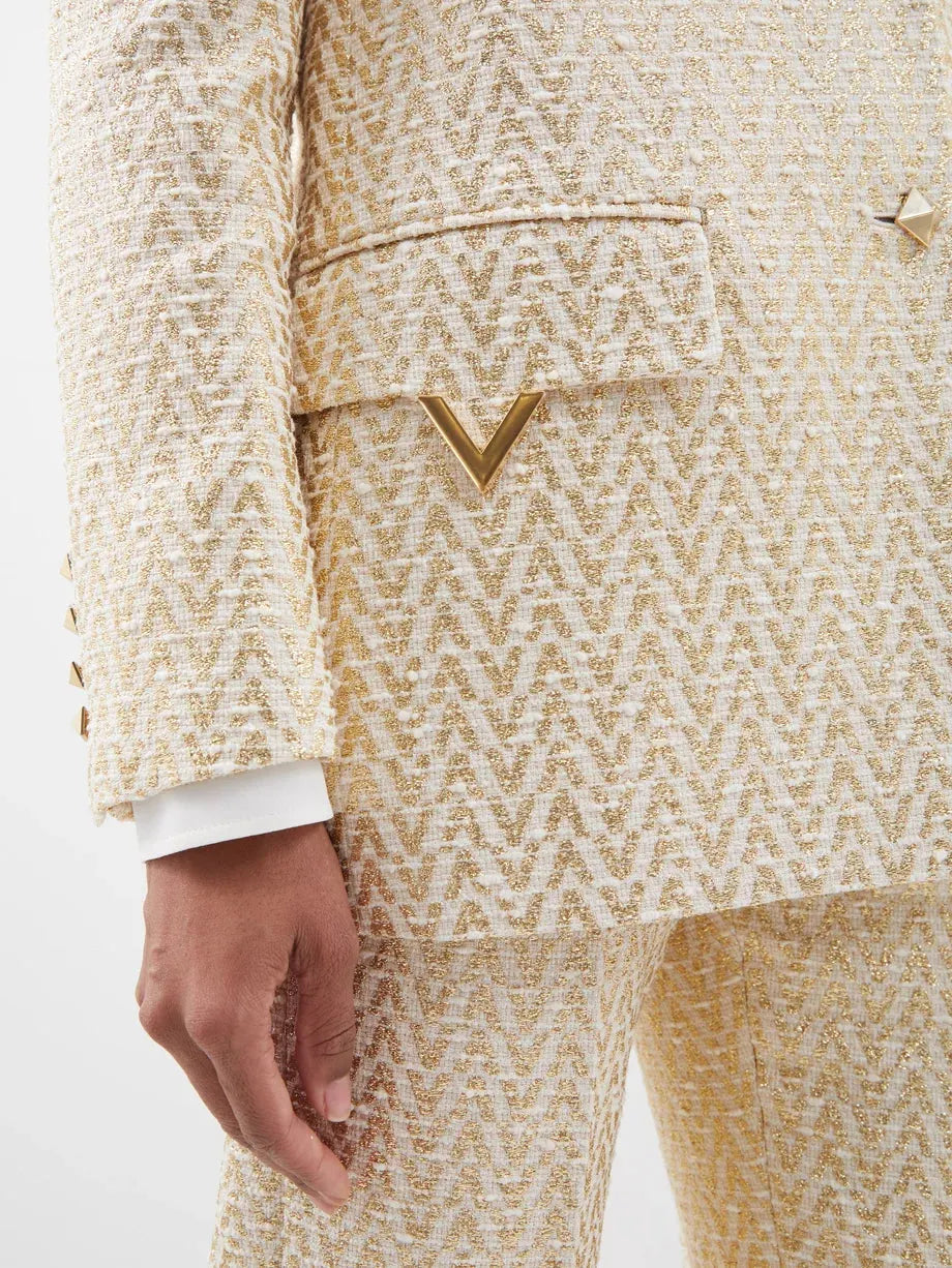 Annie Cotton-Blend Tweed Jacket Suit