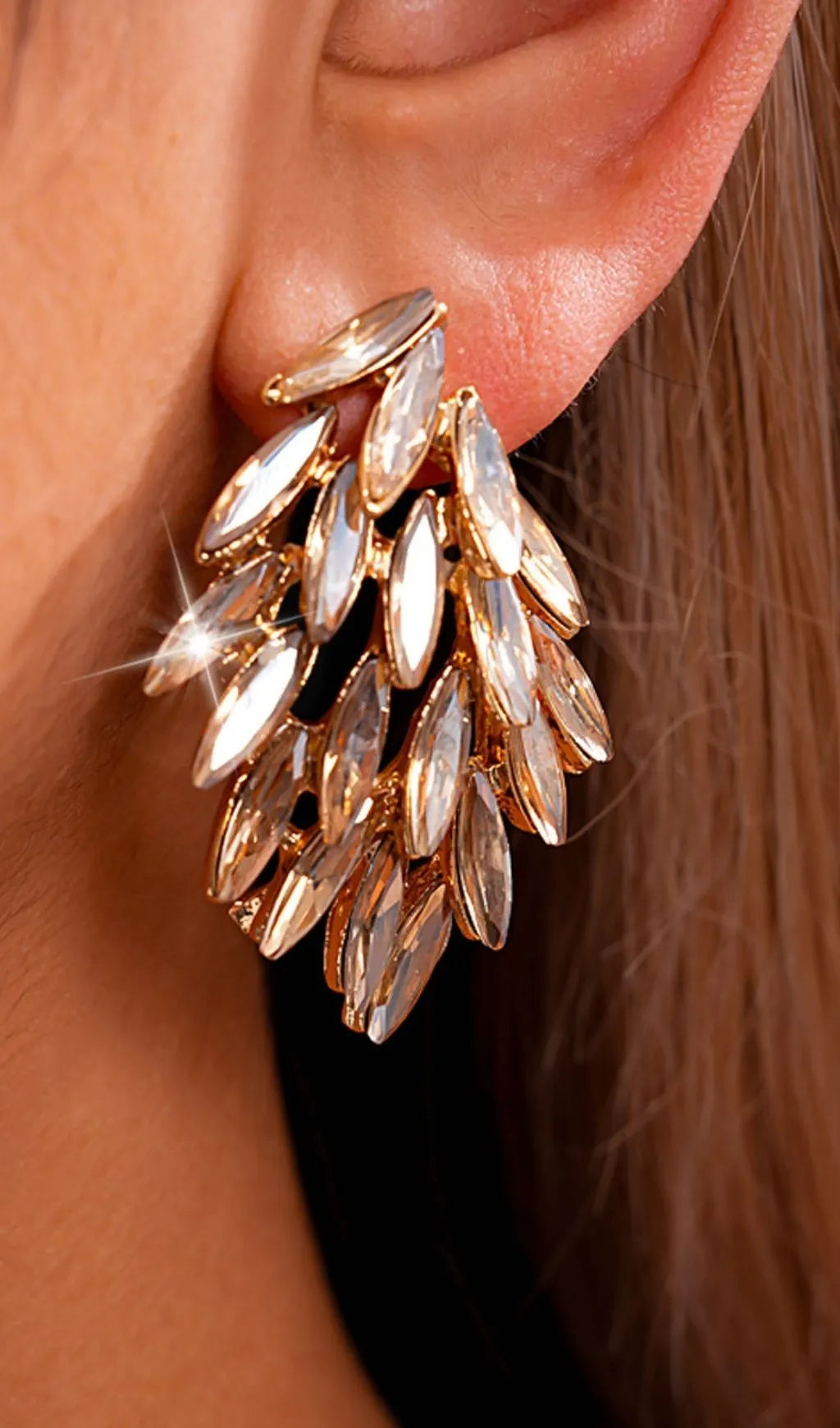 Katinka Diamante Earrings Flowering Girl
