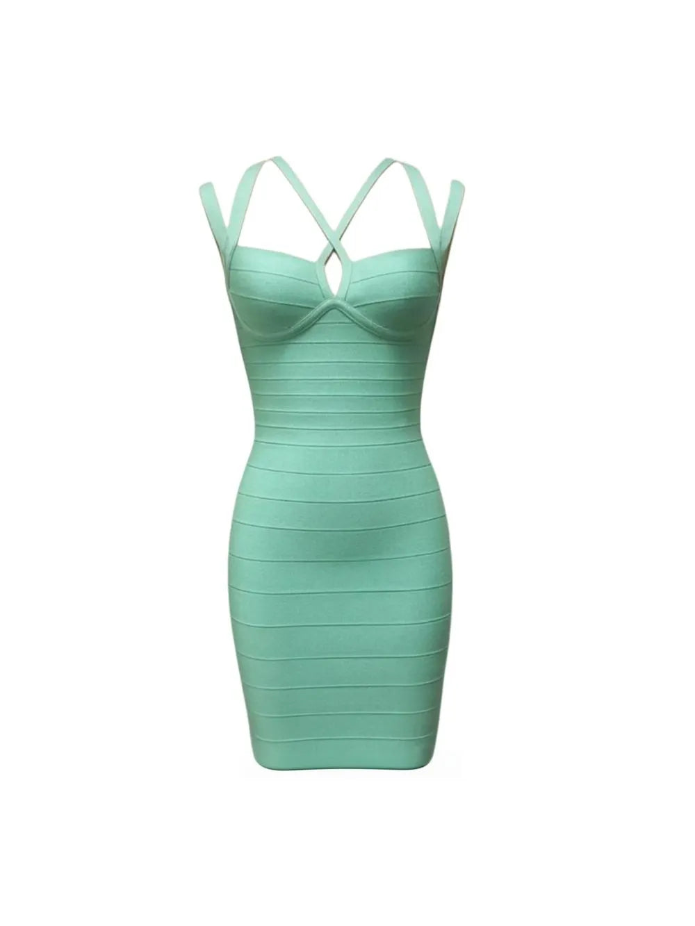 Mayah Mint Bandage Mini Dress Flowering Girl