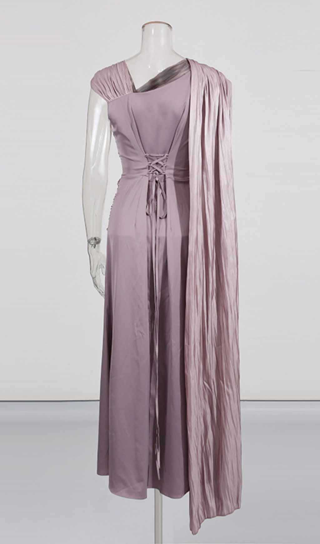 Ihsan Purple Ruched Maxi Dress Flowering Girl