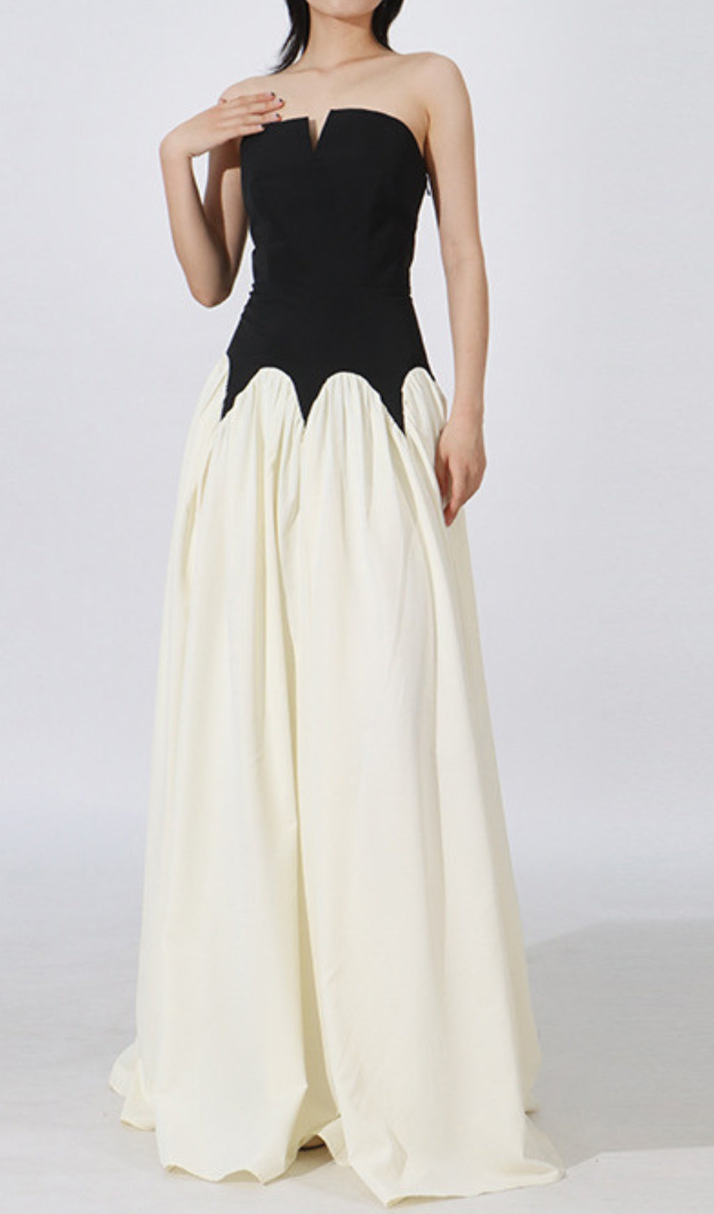 Dustie Strapless Maxi Dress Flowering Girl