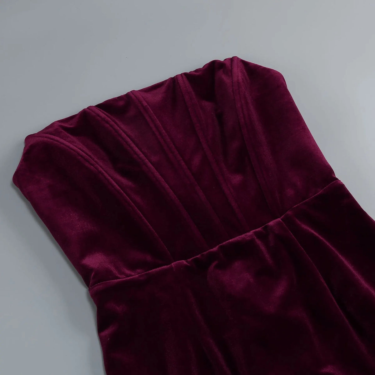 Maston Fuchsia Corset Velvet Maxi Dress With Gloves Flowering Girl