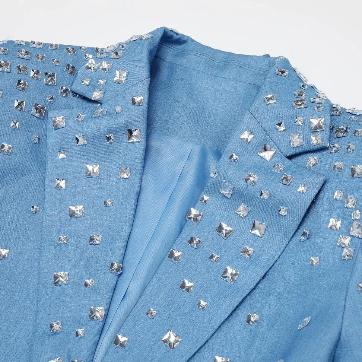 Kingsley Blue Diamante Blazer Flowering Girl
