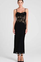 Spaghetti Lace Maxi Dress Flowering Girl