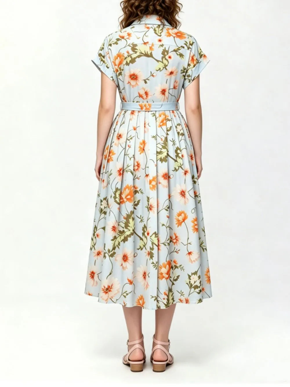 Meilani Floral Midi Dress Flowering Girl
