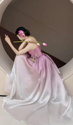 Biddy Pink Strapless Flower Gown Flowering Girl