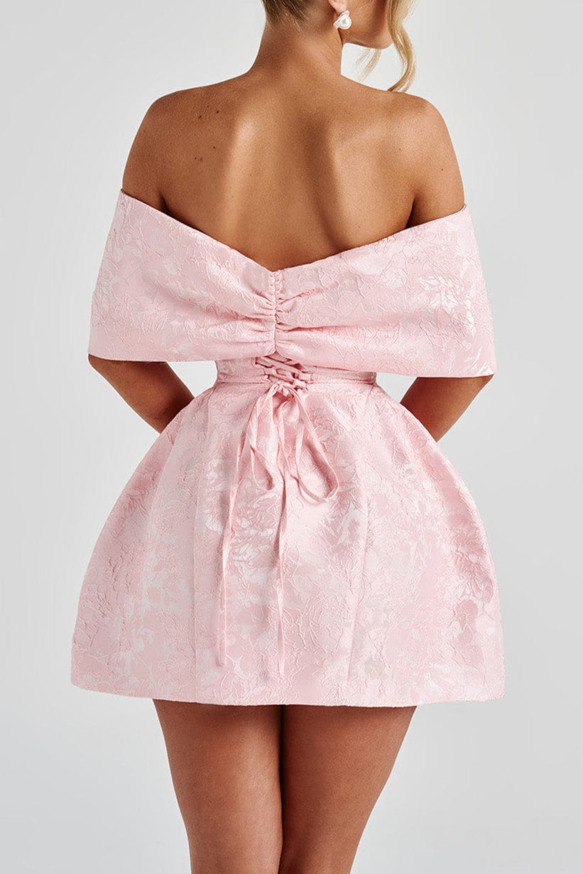 Raquel Mini Dress - Blush Flowering Girl