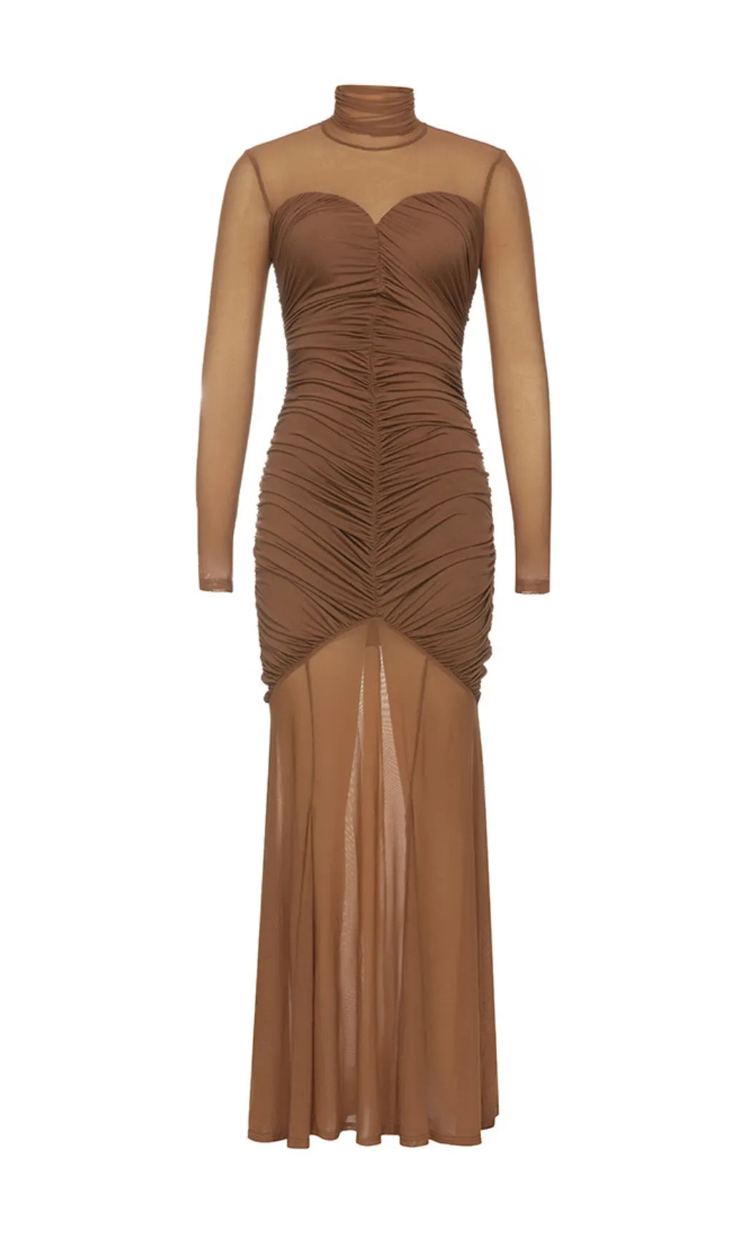 Antonie Figure-Hugging Ruched Maxi Dress