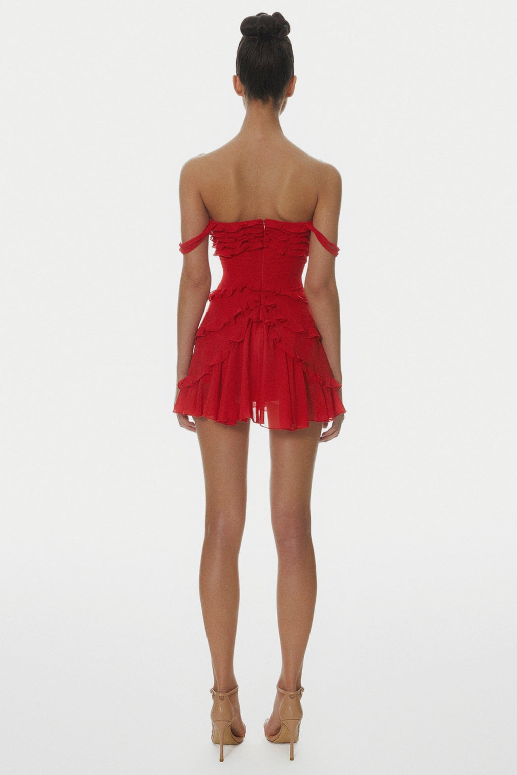 Nirva Off Shoulder Ruffle Mini Dress Flowering Girl