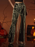 Amsira Rhinestone Pants Flowering Girl