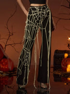Amsira Rhinestone Pants Flowering Girl