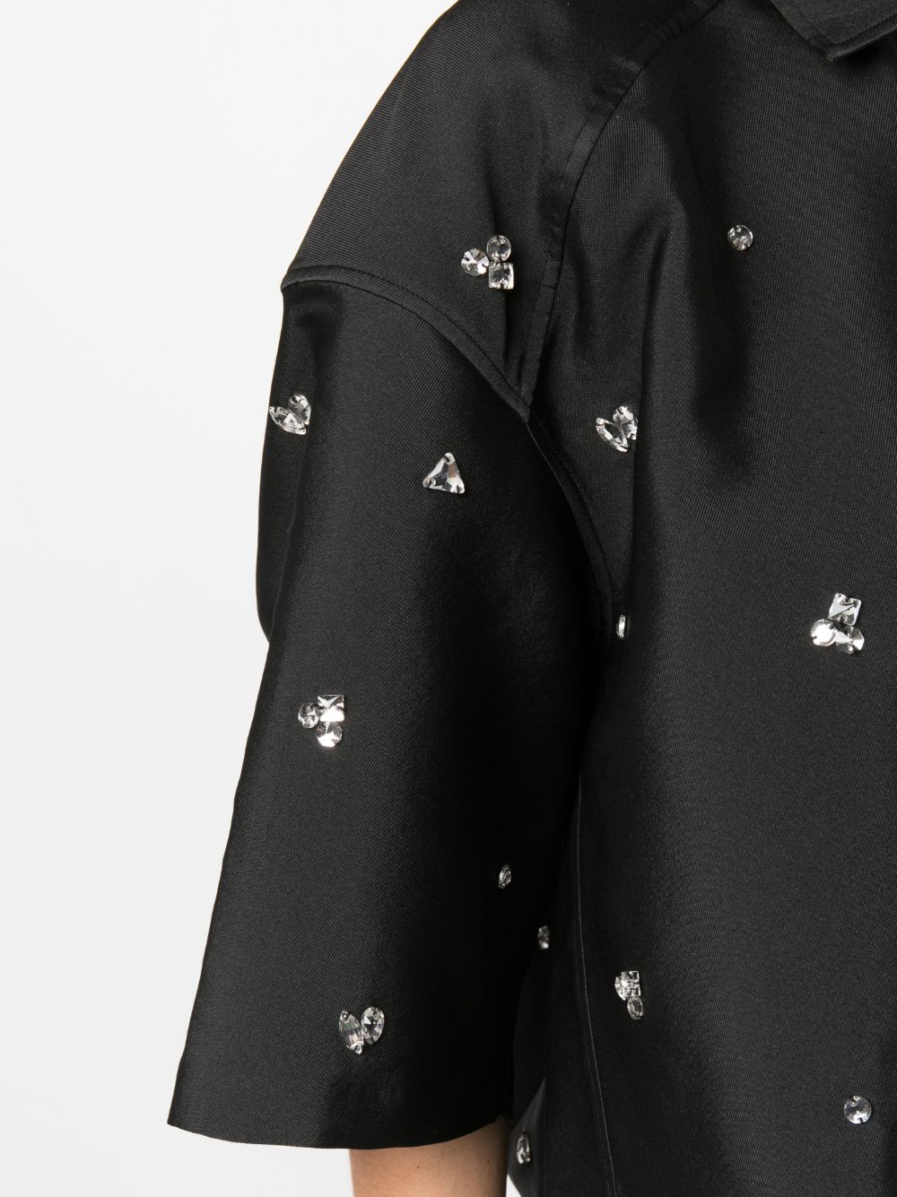 OVERSIZED CROPPED EMBELLISHED SHIRT Flowering Girl