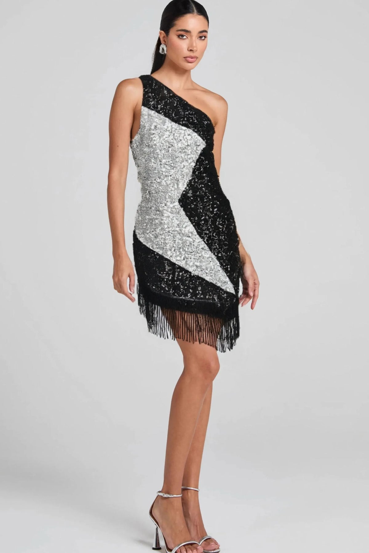 Aglaia One Shoulder Sequin Dress Flowering Girl