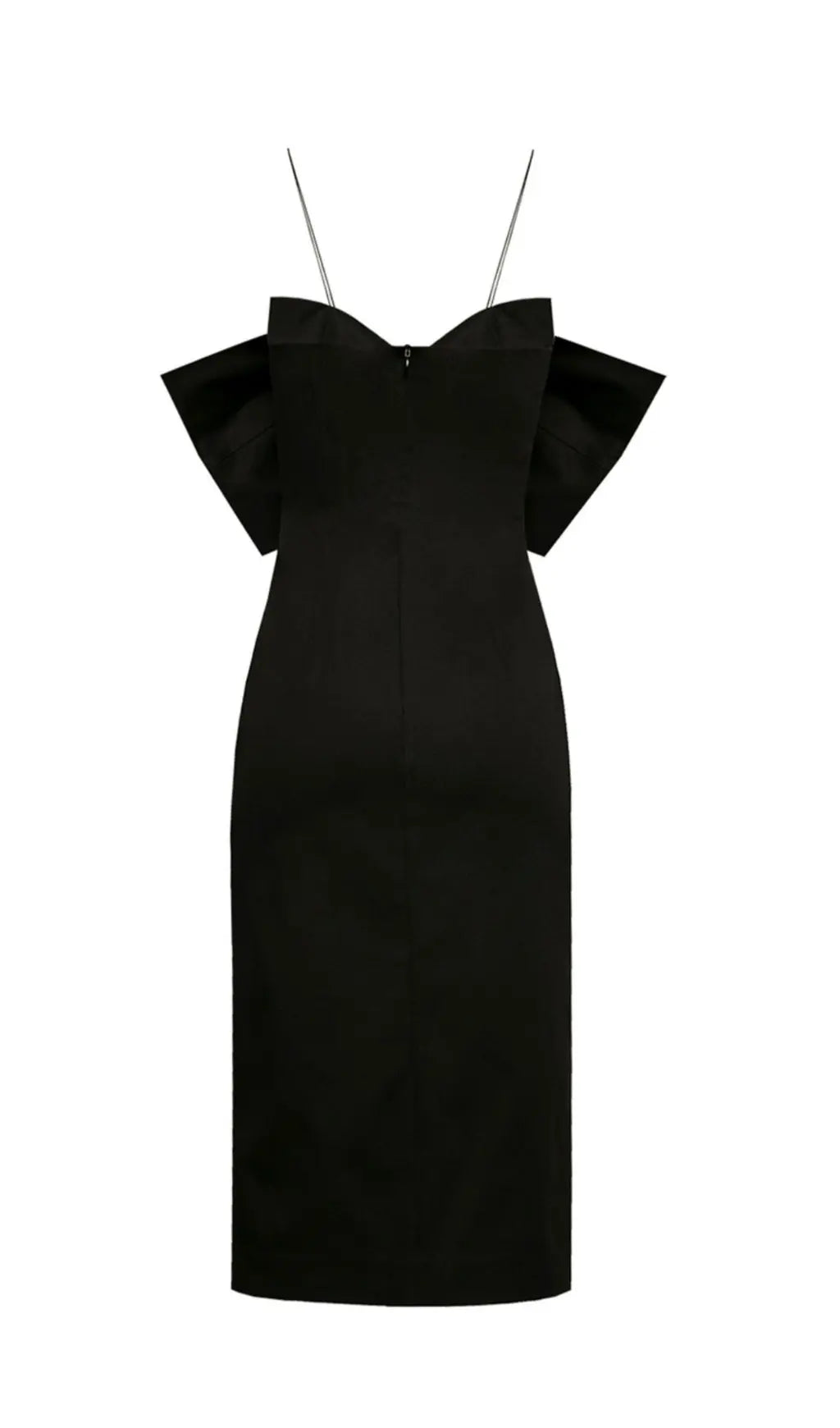 Bow Suspender Dress In Black Flowering Girl