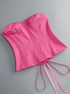 Clegg Pink Corset Flower Two-Piece Set Flowering Girl
