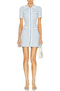 Knitted Mini Dress Flowering Girl