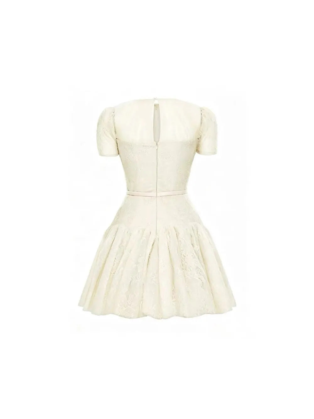 Madaline White Lace Mini Dress Flowering Girl