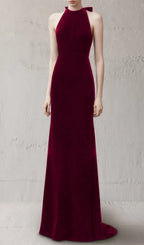 Frida Halter Neck Maxi Dress Flowering Girl