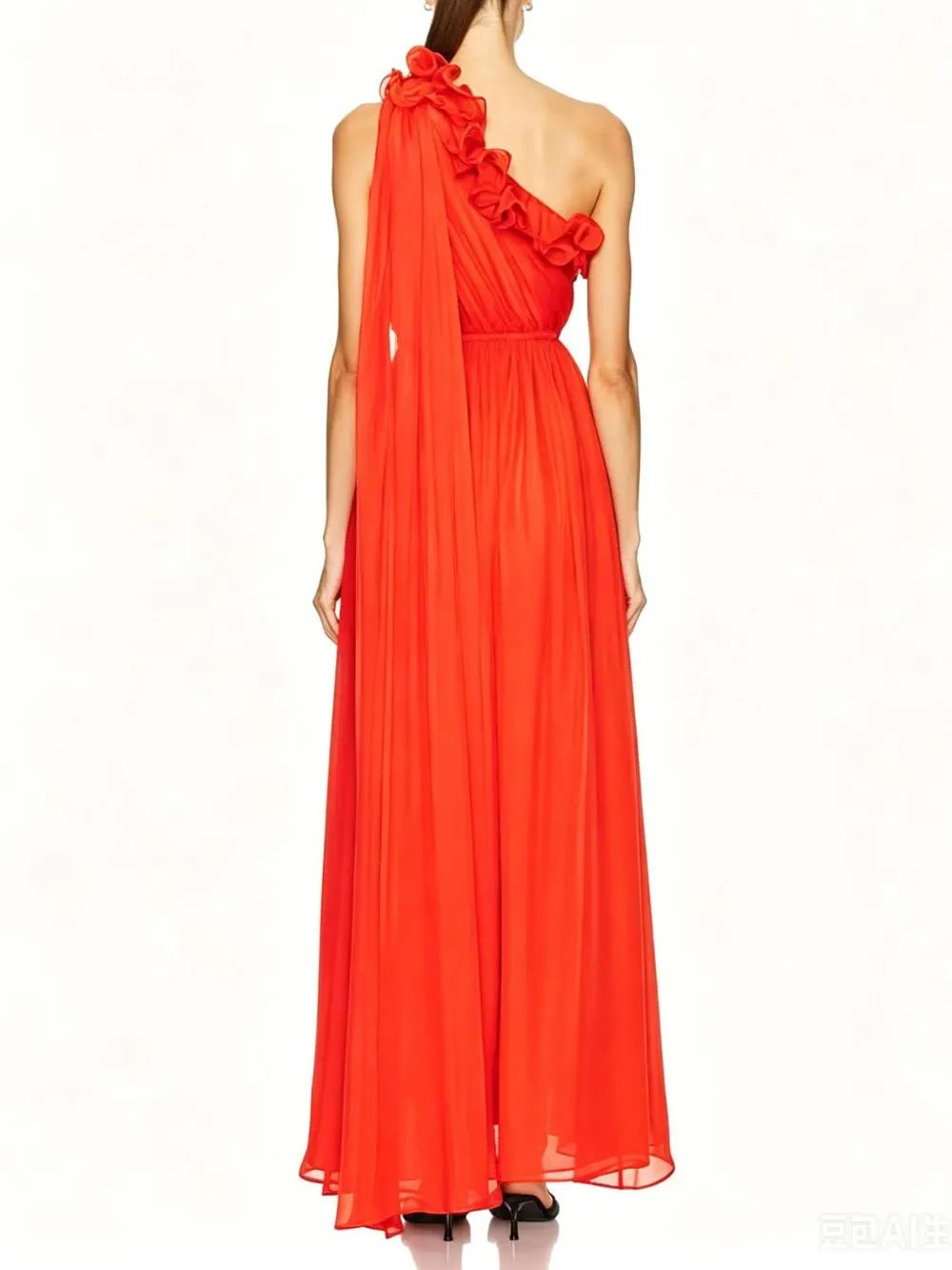 Meital One-Shoulder Maxi Dress Flowering Girl