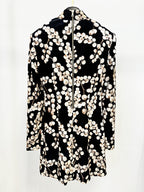 Chaha Redcurrant Print Velvet Mini Dress Flowering Girl