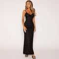 Ins Summer New Sexy V-Neck Lace Suspender Dress Flowering Girl