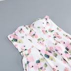 Strapless Floral Split Maxi Dress Flowering Girl