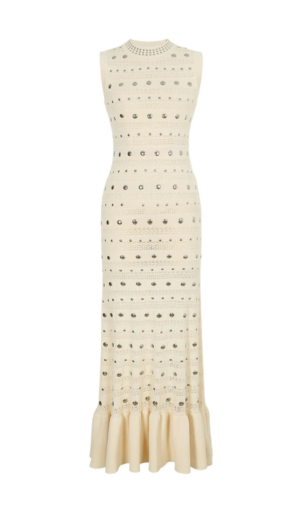 Hedia Rivet Knit Midi Dress Flowering Girl