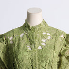 Adora Olive Lace Sleeve Midi Dress Flowering Girl