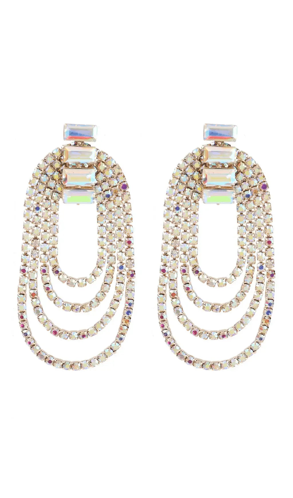 Oval tassel earrings Flowering Girl