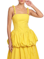 Selvaris Sleeveless Bubble Maxi Dress Flowering Girl