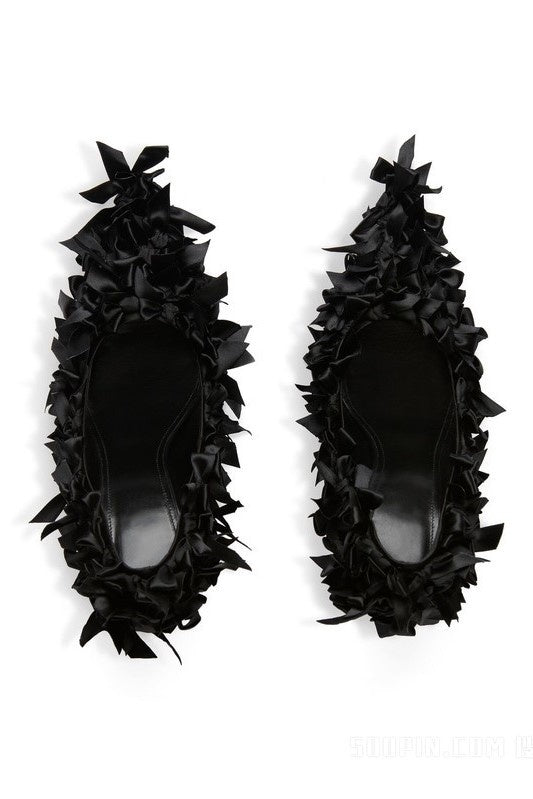 Aleah Bow-embellished Pumps Flowering Girl