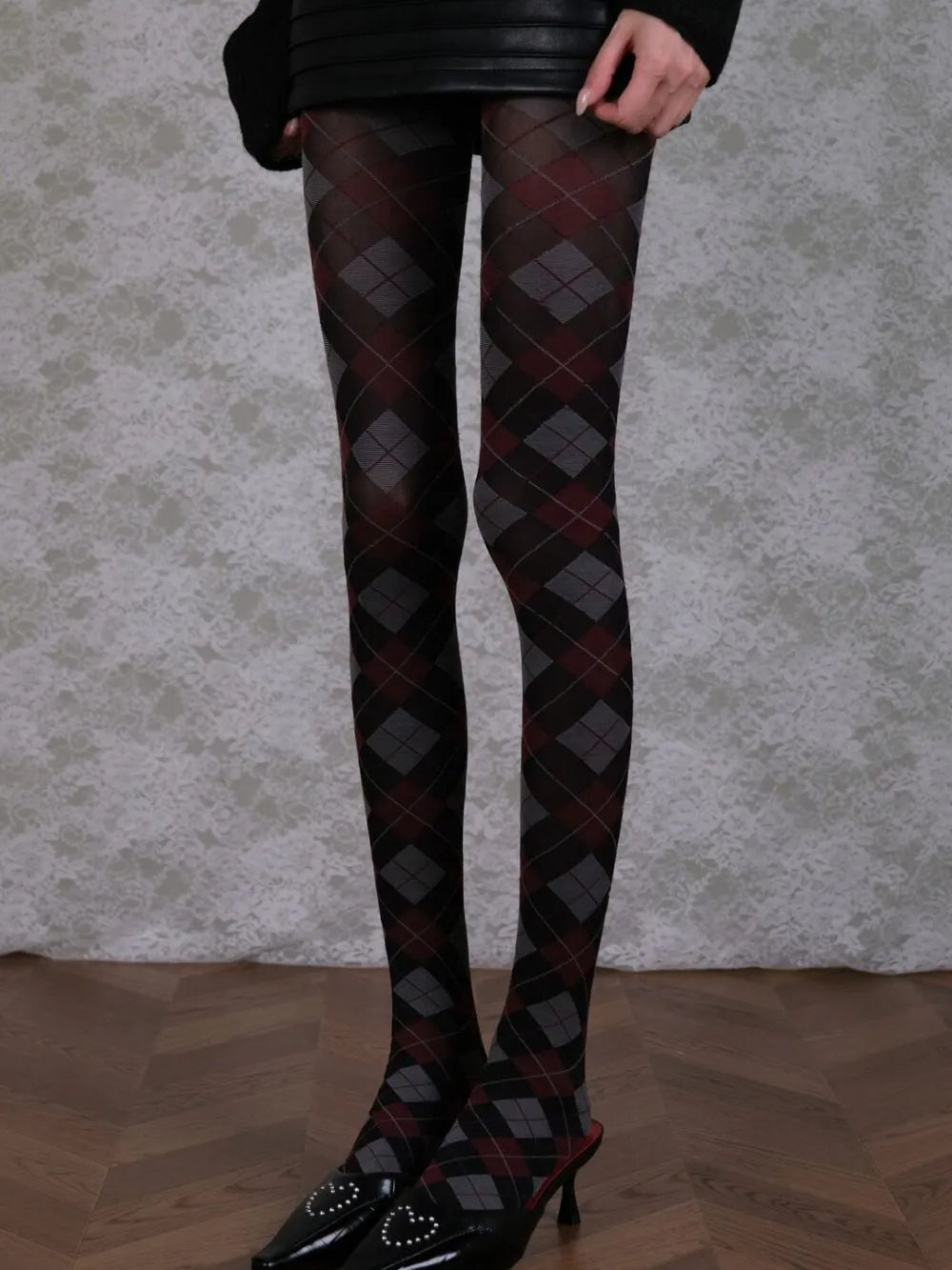 Marjan Diamond-Shaped Tights Flowering Girl