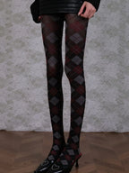 Marjan Diamond-Shaped Tights Flowering Girl