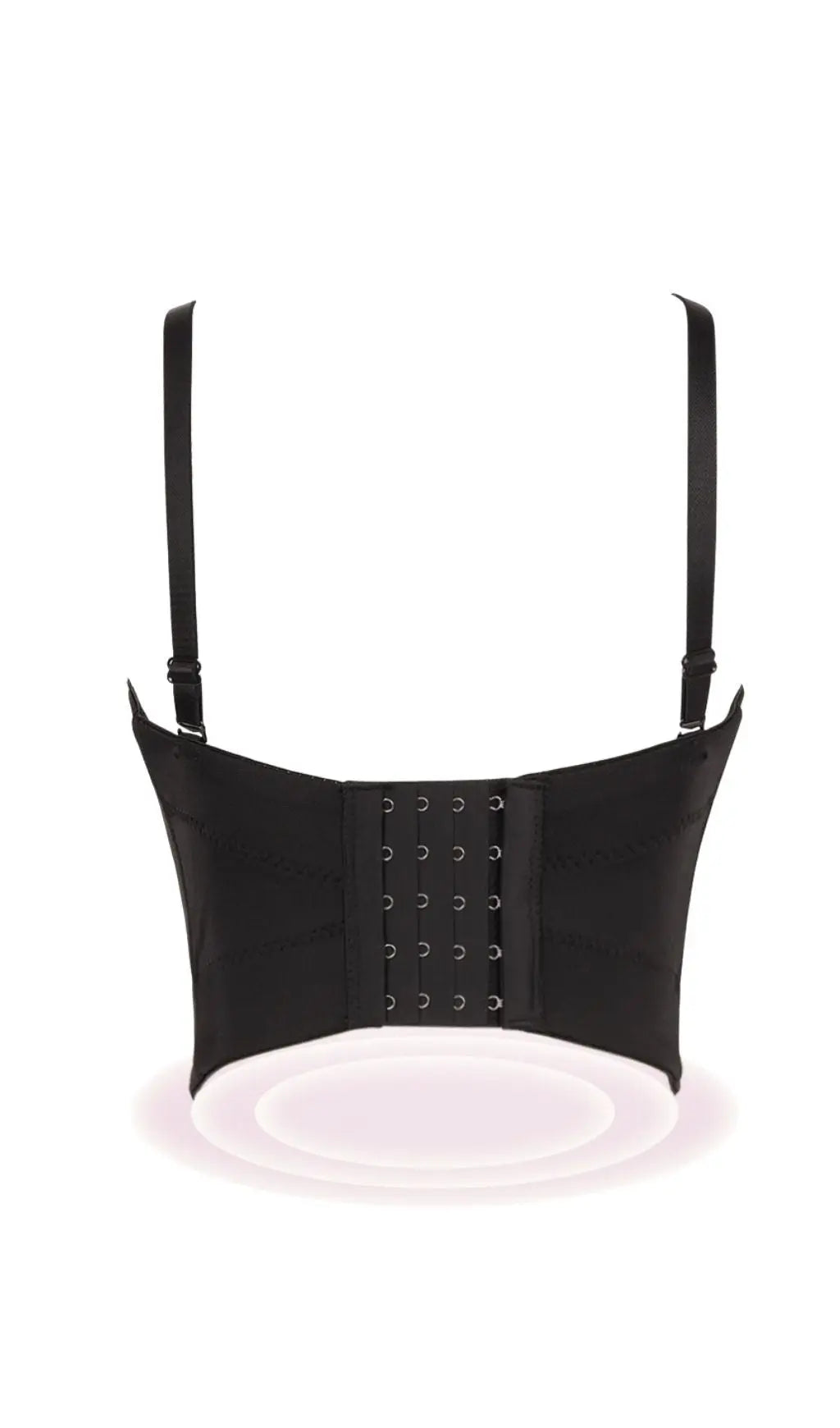 Black Feather Corset Top Flowering Girl