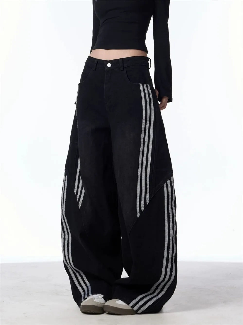 Mann Black Jeans Flowering Girl