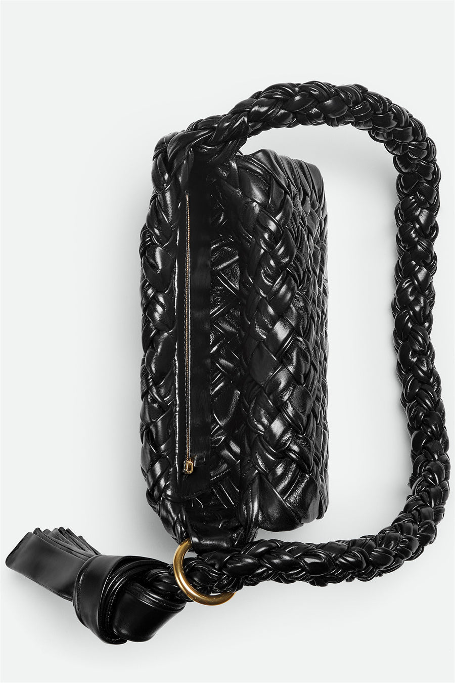 Giana Weave Shoulder Bag - Black Flowering Girl