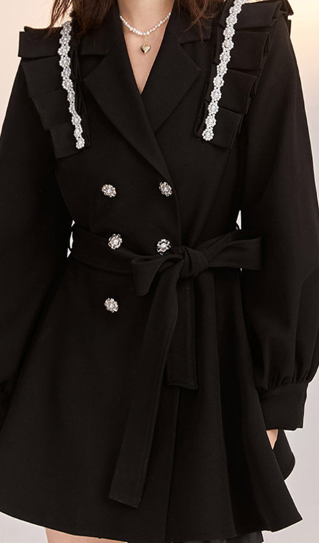 Akihiko Pearll Embellished Dress