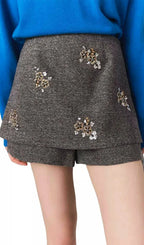 Ipevron Herringbone Shorts Flowering Girl