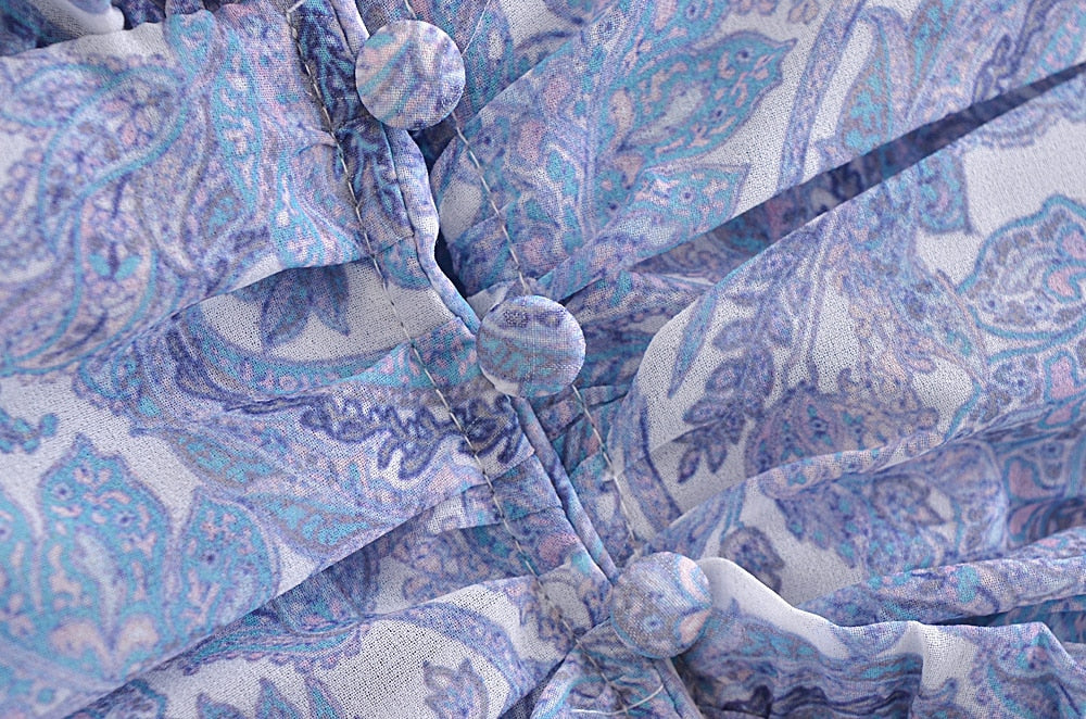 Margarite Printed Mini Dress Flowering Girl