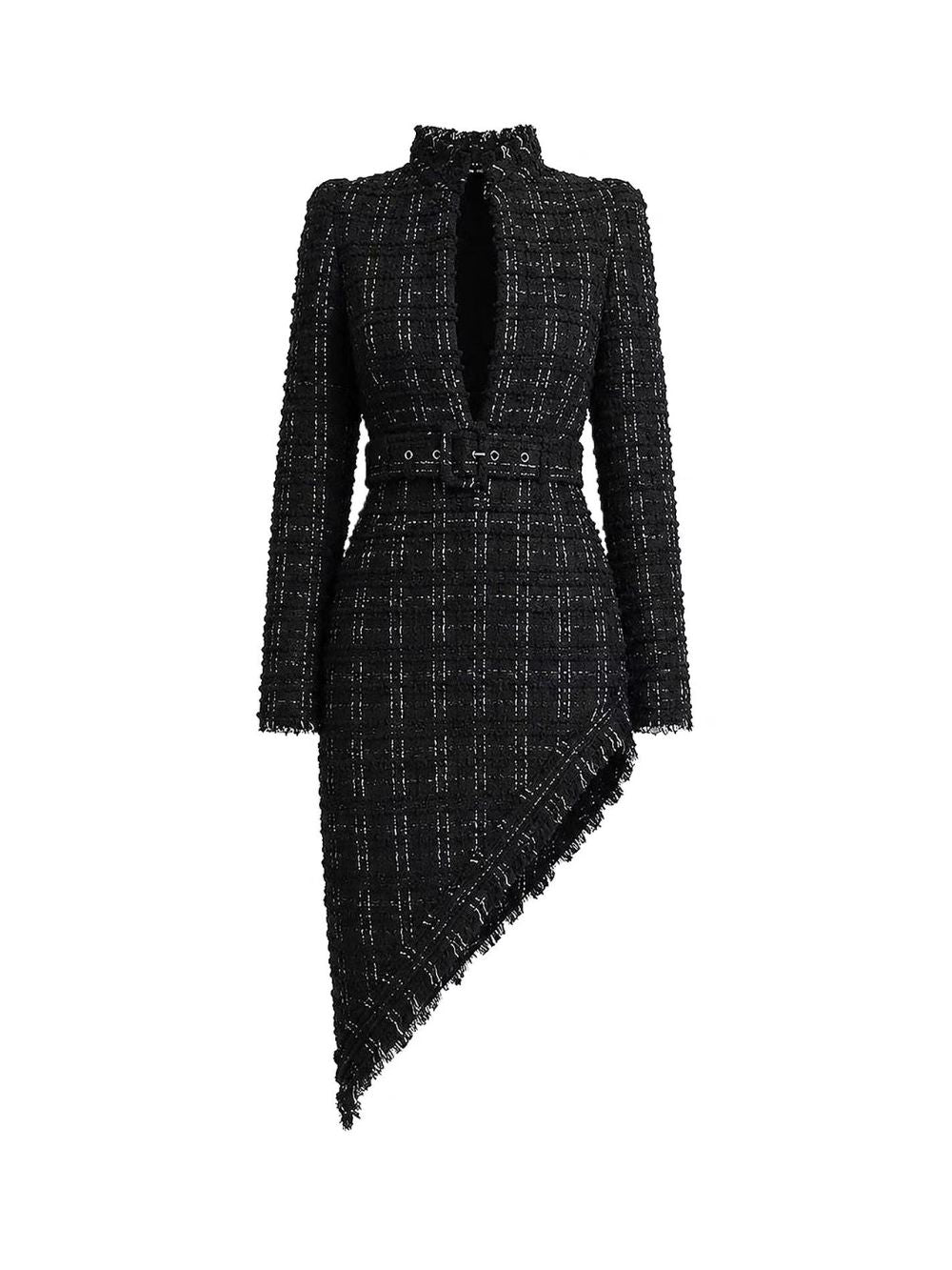Micki Black Long Sleeve Midi Dress Flowering Girl