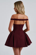 Marla Mini Dress - Cherry Lacquer Flowering Girl
