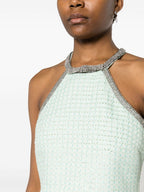 MINT BOUCLE MINI DRESS Flowering Girl
