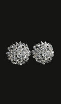Lysander Circle Rhinestone Earrings Flowering Girl
