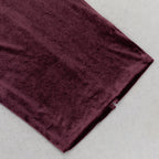lantern sleeve velvet maxi dress in burgundy Flowering Girl