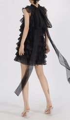Duyen Sleeveless Ruffle Mini Dress Flowering Girl