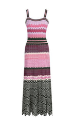 Gregg Strappy Knit Midi Dress Flowering Girl