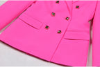 Aenor Pink Blazer Set Flowering Girl