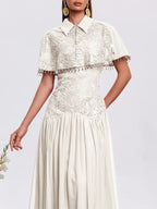 Hatice Cape Lace Dress Flowering Girl